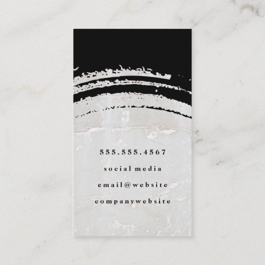 Wijn-Logo | Rock Texture Visitekaartje (Achterkant)