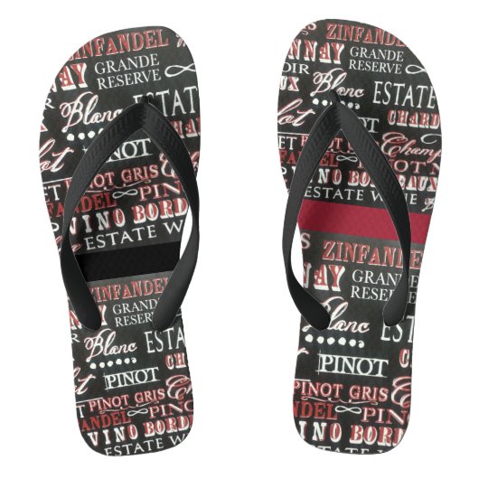 Wijn lopen teenslippers (Voetbed)