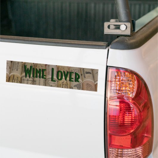 Wijn Lover Bumpersticker (Op Truck)