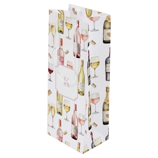 Wijn Lover Cadeautas (Voorkant Gekanteld)