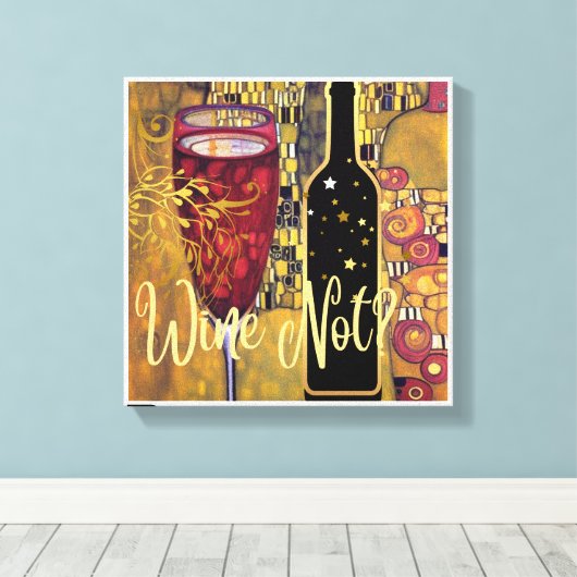 Wijn Lover Canvas Afdruk (Insitu (Houten vloer))