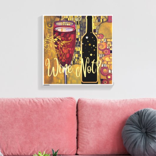 Wijn Lover Canvas Afdruk (Insitu (Woonkamer))