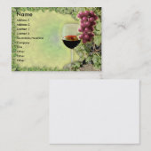 Wijn Lover...? Meester van de kunst van de wijn... Visitekaartje (Voorkant / Achterkant)