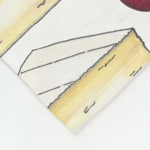 Wijn Lover Red Wine Glass Brie Cheese Fleece Deken