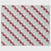 Wijn Lover Red Wine Glass Merlot Cabernet Winery Cadeaupapier (Vlak)