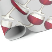 Wijn Lover Red Wine Glass Merlot Cabernet Winery Cadeaupapier (Rol Hoek)