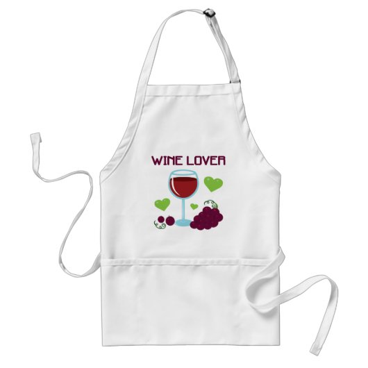 Wijn Lover Standaard Schort (Voorkant)