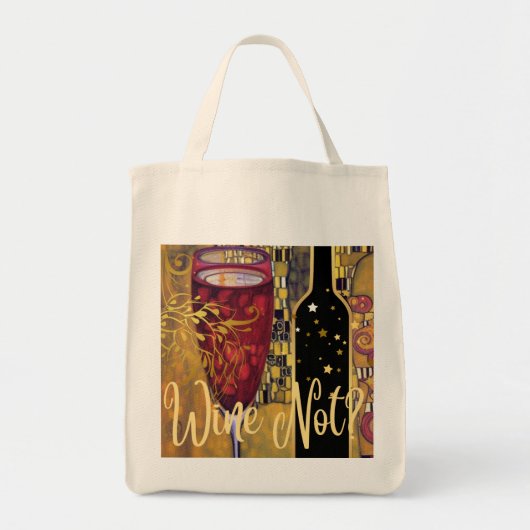 Wijn Lover Tote Bag (Voorkant)