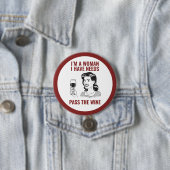 Wijn Lover Women Button (In situ)