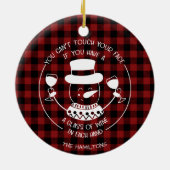 Wijn Lovers Funny 2020 Covid Pandemic Kerstmis Keramisch Ornament (Achterkant)