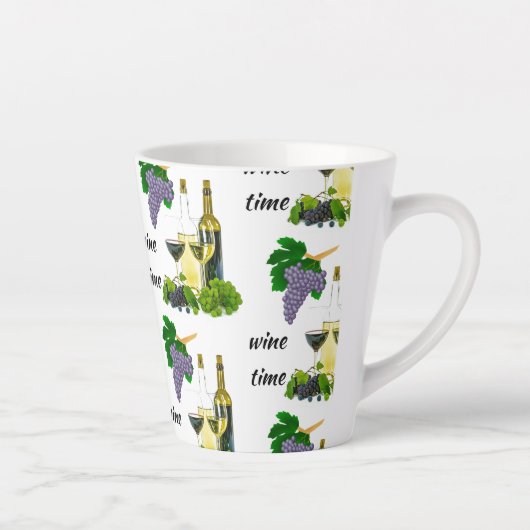 Wijn Lovers Housewarming Gift Idea Latte Mok (Rechts)