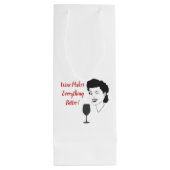 Wijn maakt alles beter met cadeau cadeautas (Achterkant)