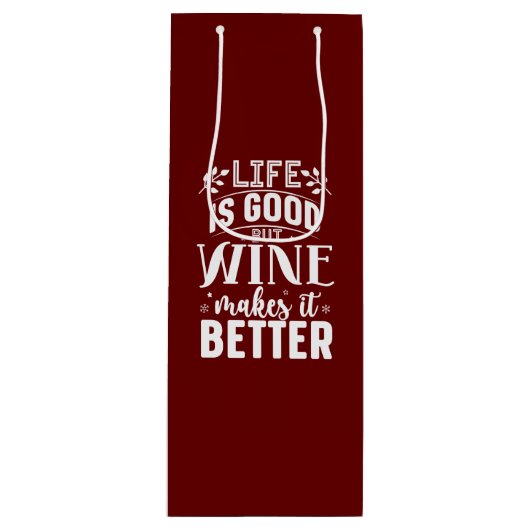 Wijn maakt het beter cadeautas (Voorkant)