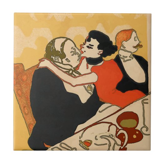 Wijn maakt je een handige Tegel Tegeltje (Voorkant)