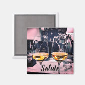 Wijn Magnet met Italiaans woord voor Cheers (Voorkant / Achterkant)