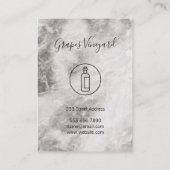 Wijn Marmeren Textuur Visitekaartje (Achterkant)