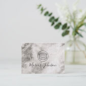 Wijn Marmeren Textuur Visitekaartje (Staand voorkant)