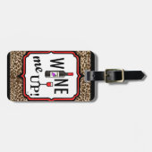 Wijn me omhoog! bagagelabel (Voorkant horizontaal)