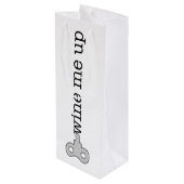 Wijn me op Gift Bag Cadeautas (Achterkant Gekanteld)