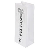 Wijn me op Gift Bag Cadeautas (Voorkant Gekanteld)