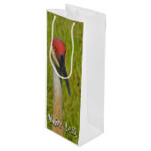 Wijn meer wijn minder grappige sand Hill Crane Cadeautas (Voorkant Gekanteld)