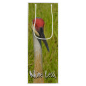 Wijn meer wijn minder grappige sand Hill Crane Cadeautas (Voorkant)