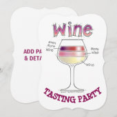 WIJN, MEER WIJN, ZELFS MEER INVITATIES VAN DE WIJN KAART (Voorkant / Achterkant)