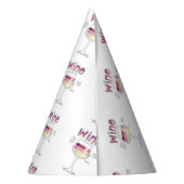 WIJN, MEER WIJN, ZELFS MEER WIJN FEESTHOEDJES (Achterkant)