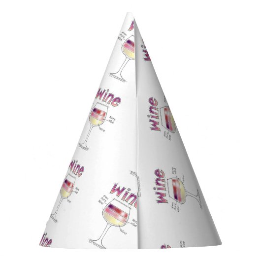 WIJN, MEER WIJN, ZELFS MEER WIJN FEESTHOEDJES (Achterkant)