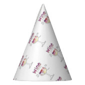 WIJN, MEER WIJN, ZELFS MEER WIJN FEESTHOEDJES (Links)