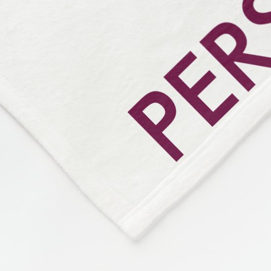 WIJN, MEER WIJN, ZELFS MEER WIJN FLEECE DEKEN (Hoek)