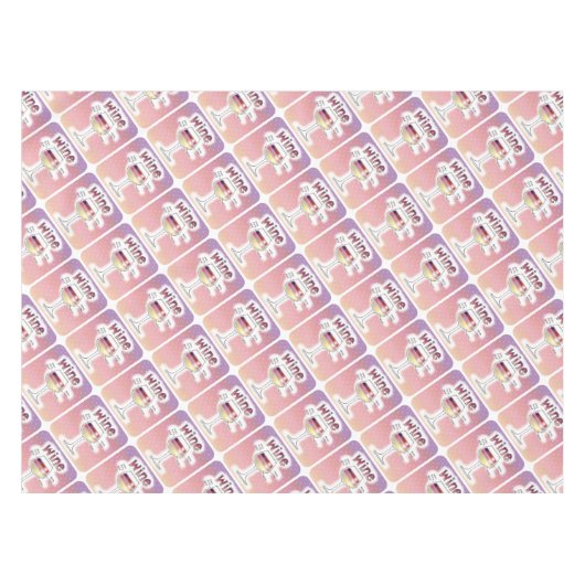 WIJN, MEER WIJN, ZELFS MEER WIJN TAFELKLEED (Voorkant (Horizontaal))