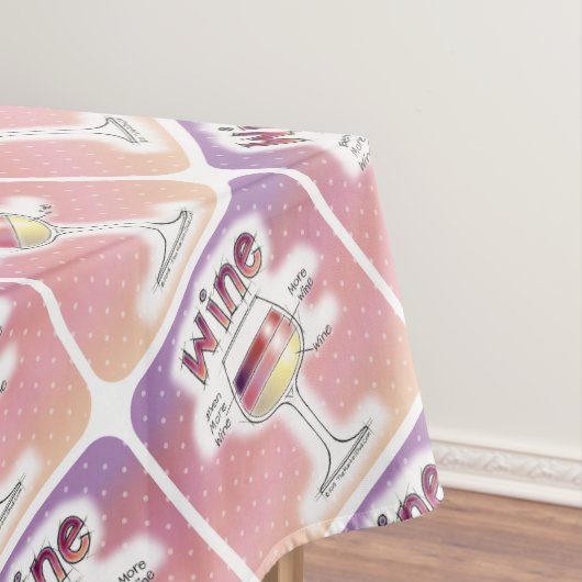 WIJN, MEER WIJN, ZELFS MEER WIJN TAFELKLEED (Voorbeeld)