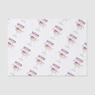 WIJN, MEER WIJN, ZELFS MEER WIJN TISSUEPAPIER