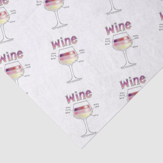 WIJN, MEER WIJN, ZELFS MEER WIJN TISSUEPAPIER (Detail)