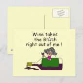 Wijn Mellows me Briefkaart (Voorkant / Achterkant)