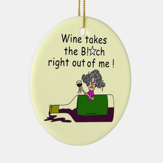 Wijn Mellows me Keramisch Ornament (Rechts)