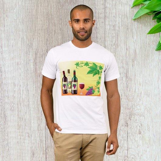 Wijn met druiven Mannen T-shirt