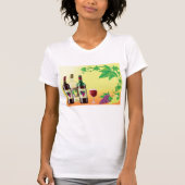 Wijn met druiven Vrouwen T-shirt (Voorkant)