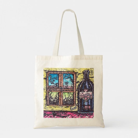 Wijn met Uitzicht Tote Bag (Achterkant)