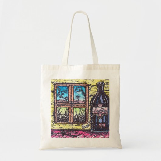 Wijn met Uitzicht Tote Bag (Voorkant)