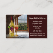 Wijn met wijnstok of met wijnstok, met Visitekaart Visitekaartje (Achterkant)