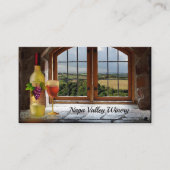 Wijn met wijnstok of met wijnstok, met Visitekaart Visitekaartje (Voorkant)