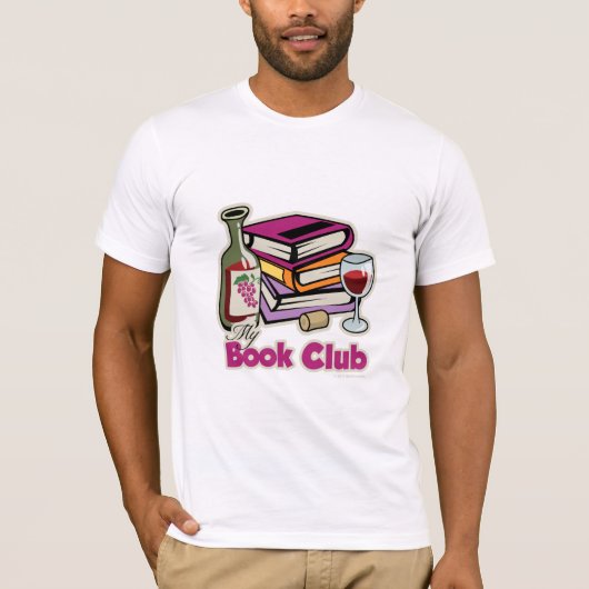 Wijn: Mijn boekenclub T-shirt (Voorkant)