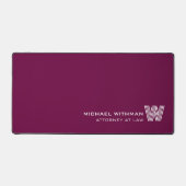 WIJN Minimal Monogram Initiaal CORPORATE ZAKEN Bureaumat (Voorkant)