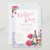 Wijn Moederdag Brunch Kaart (Voorkant)