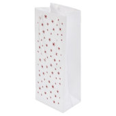 Wijn moet weten Grappig citaat met kat Wijn Cadeautas (Achterkant Gekanteld)