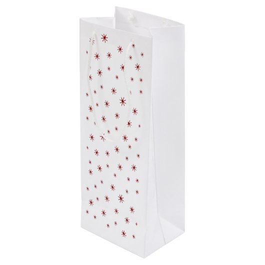 Wijn moet weten Grappig citaat met kat Wijn Cadeautas (Achterkant Gekanteld)