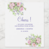 Wijn & Mousserende Wijnfles Etiket (Enkel label)