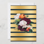 Wijn Navy Bubbles & Bourbon Volwassenen Verjaardag Kaart (Achterkant)